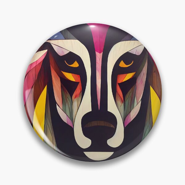 Artikelvorschau, Psychedelischer Wolf in Wasserfarben Design entworfen und verkauft von randrdesign.