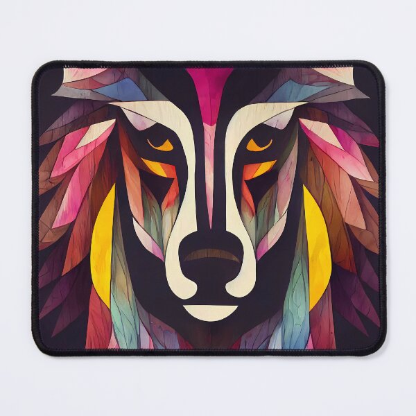 Item preview, Psychedelic wolf in watercolor design designed and sold by randrdesign.