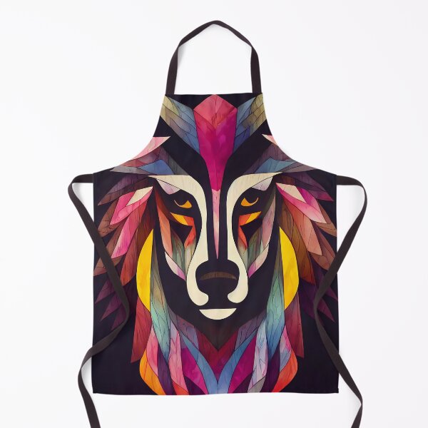 Item preview, Psychedelic wolf in watercolor design designed and sold by randrdesign.