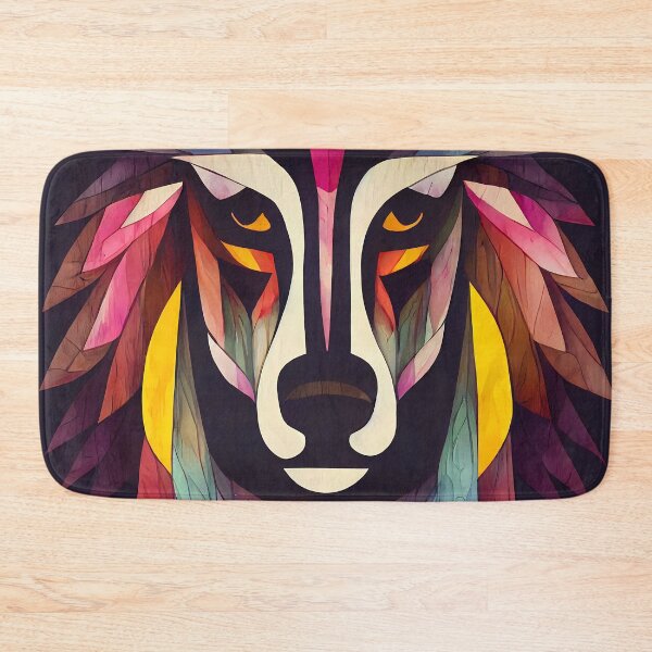 Item preview, Psychedelic wolf in watercolor design designed and sold by randrdesign.