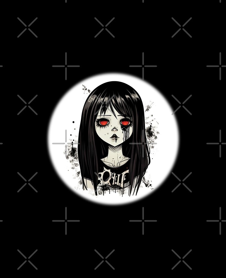 𝙸𝚌𝚘𝚗  Gothic anime girl, Anime monochrome, Anime