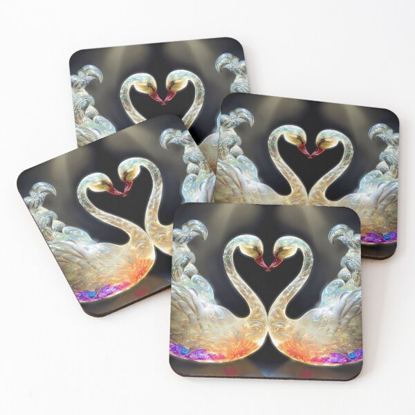 Item preview, Crystal Clear Love - Two Glass Swans designed and sold by Girih.