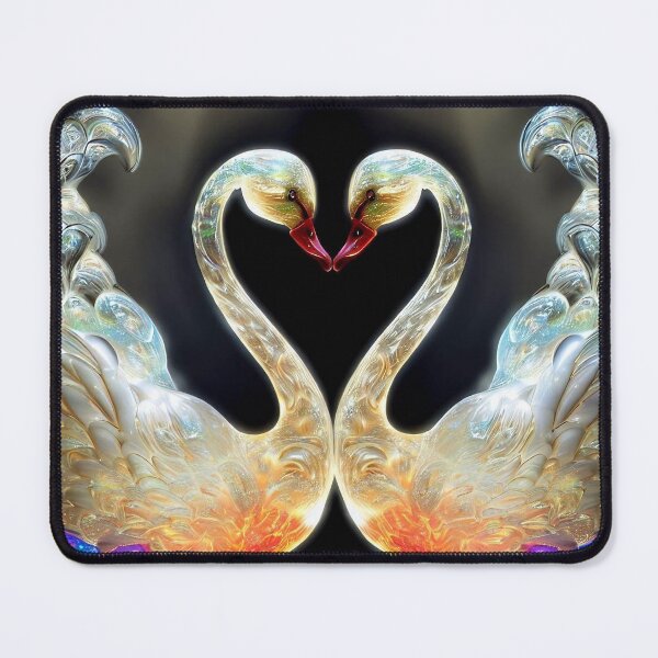 Item preview, Crystal Clear Love - Two Glass Swans designed and sold by Girih.