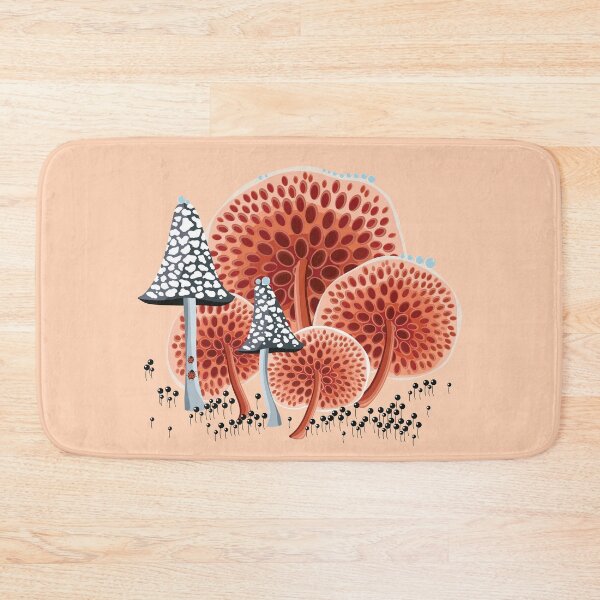 Item preview, Group of orange mushrooms designed and sold by Alex  Blud.