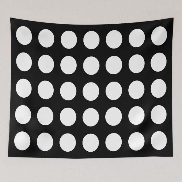Item preview, WHITE and BLACK Symmetrical POLKA DOTS  designed and sold by RachelMacht.