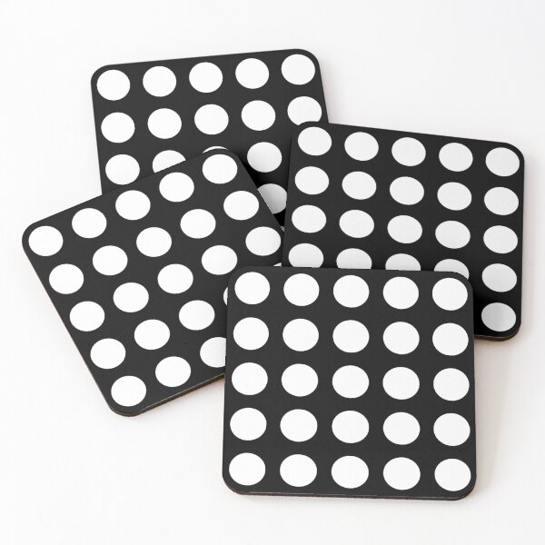 Item preview, WHITE and BLACK Symmetrical POLKA DOTS  designed and sold by RachelMacht.