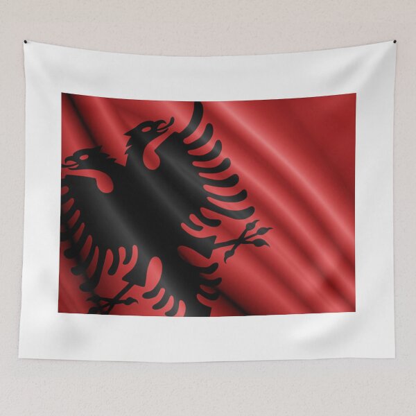 Artikelvorschau, Albanische Flagge entworfen und verkauft von SvarunPogani.