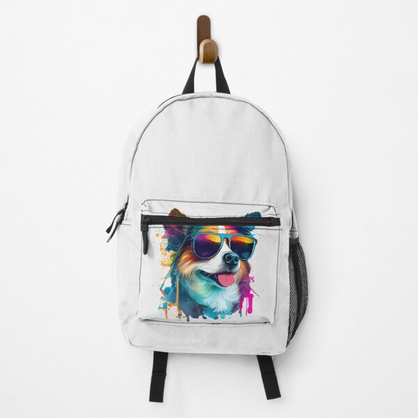 Item preview, Colorful cool border collie dog with sunglasses designed and sold by MLArtifex.