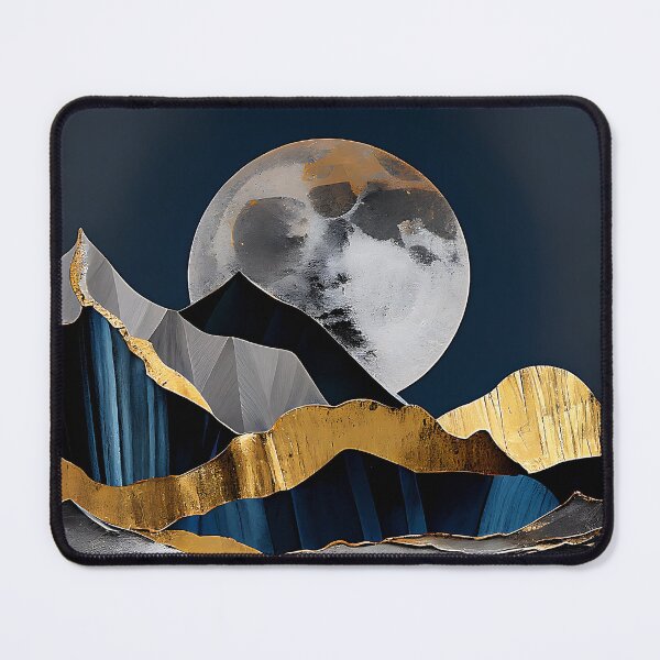 Item preview, Rustic Metallic Moonlit Peaks designed and sold by TheArtMage.