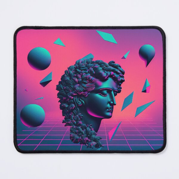 Item preview, Geometric Dreamscape: A Vaporwave Tribute to Classical Beauty designed and sold by Mullet Monkey.