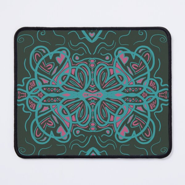 Item preview, Green, pink, blue mandala art designed and sold by Riley Carroll.