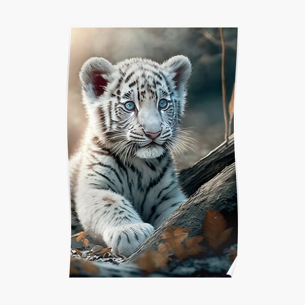 Baby White Tiger No. 2 — The Animal Print Shop