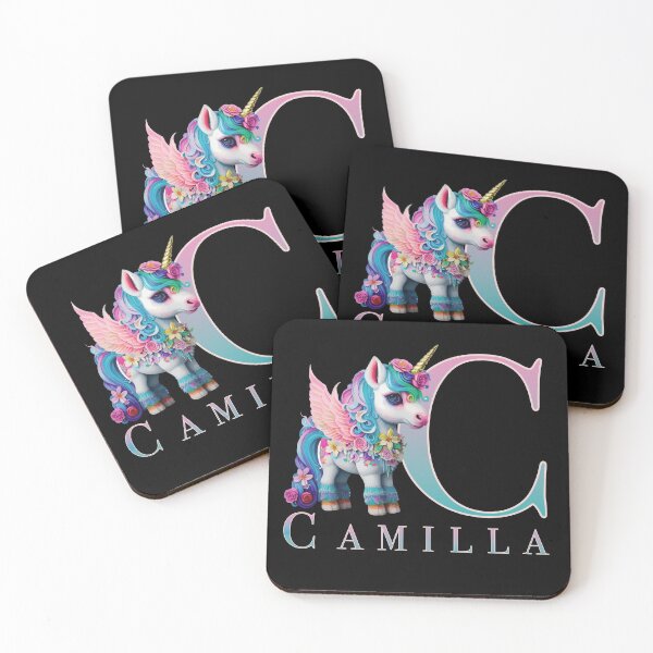 Item preview, Camilla name with a cute unicorn designed and sold by Lubellebubble20.
