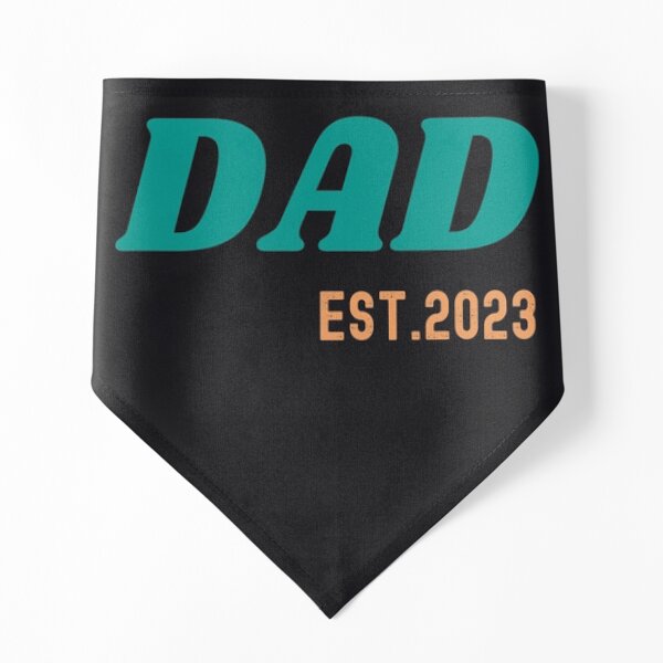 Promoted to dad,est.2023 Pet Bandana