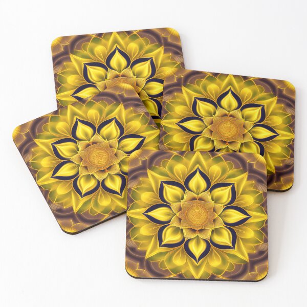 Item preview, Empire Yellow Lotus Abstract Design Pattern designed and sold by iDWebArt.