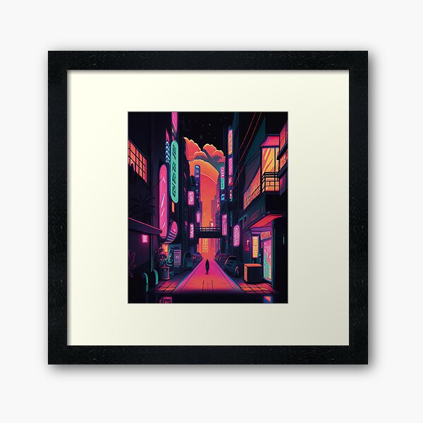 Tokyo - A Neon Wonderland Framed Art Print