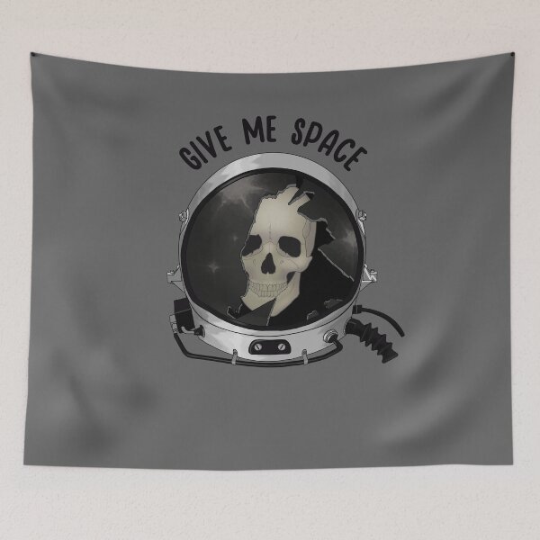 Item preview, Astronaut Skull with Cracked Helmet Visor designed and sold by MortemMaker.