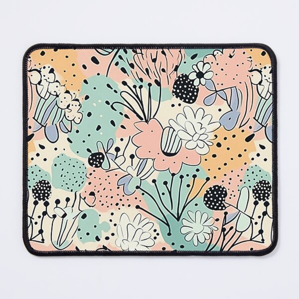 Item preview, Pastel Garden: A Memphis Pattern of Delicate Blooms designed and sold by Banded-Canyon.