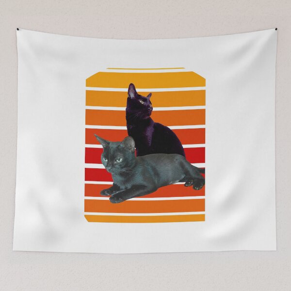 Item preview, cat daddy black cat vintage eighties style cat retro designed and sold by Echo Aesthetics.