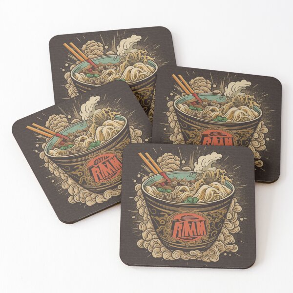 Item preview, Japanese Art-Inspired Ramen: Black Bowl, Waves & Clouds designed and sold by JakobMichaels92.