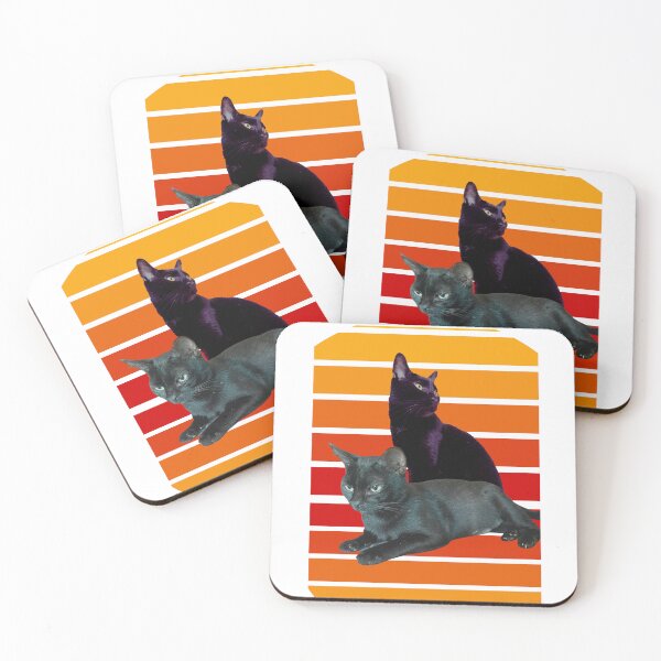 Item preview, cat daddy black cat vintage eighties style cat retro designed and sold by Echo Aesthetics.