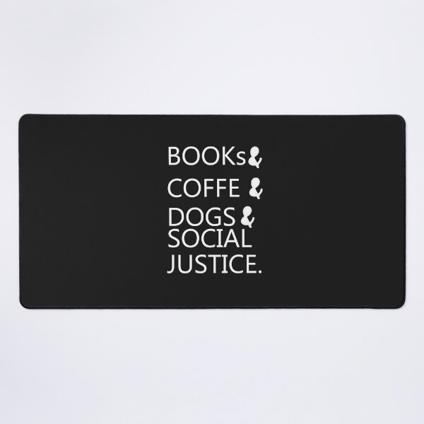 Item preview, Book and coffe and dog social justic designed and sold by designalihamza.