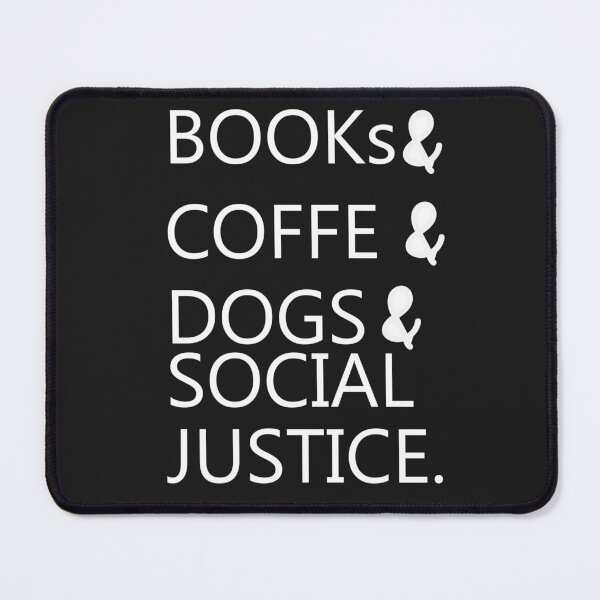 Item preview, Book and coffe and dog social justic designed and sold by designalihamza.