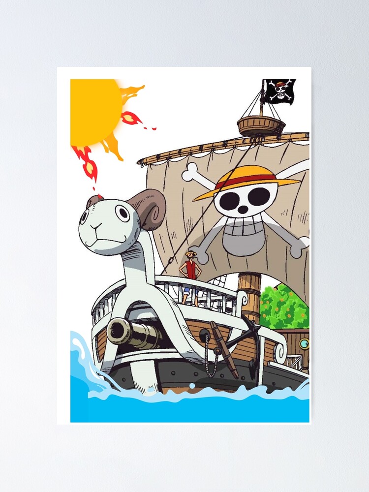 going merry one piece boat Poster for Sale by AnimeTwins