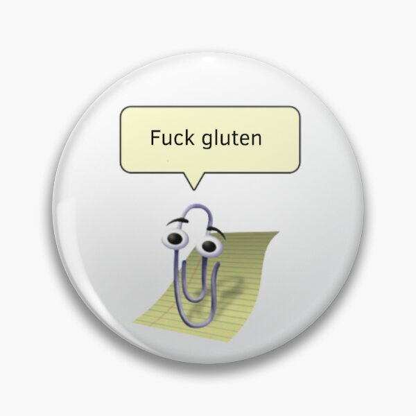 Item preview, Fuck Gluten Clippy designed and sold by fancyvoid.
