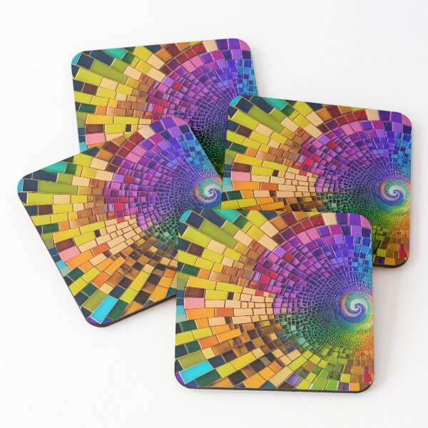 Item preview, Rainbow Mosaic Spain Gaudi trencadis style designed and sold by LolioGifts.