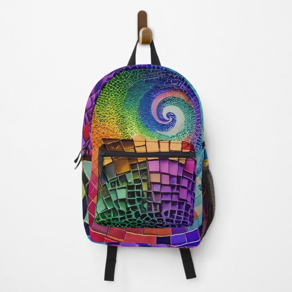 Item preview, Rainbow Mosaic Spain Gaudi trencadis style designed and sold by LolioGifts.