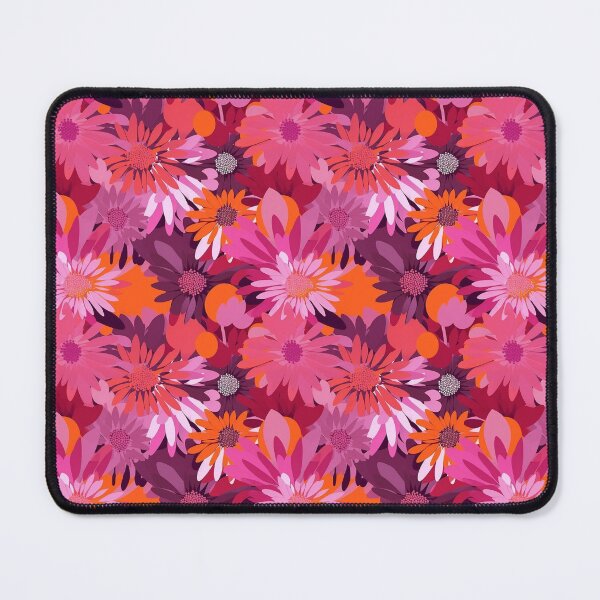 Item preview, lesbian pride floral groovy pattern designed and sold by zaykovadesigns.