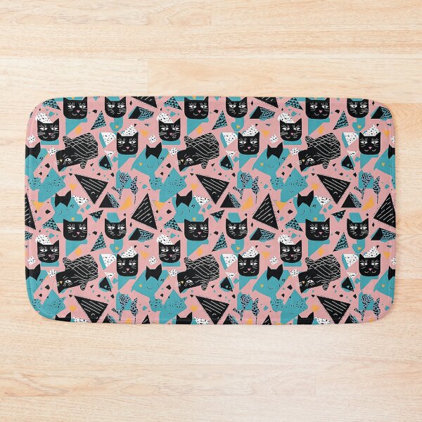Item preview, Kitten Cuteness: A Memphis Pattern of Playful Felines designed and sold by Banded-Canyon.