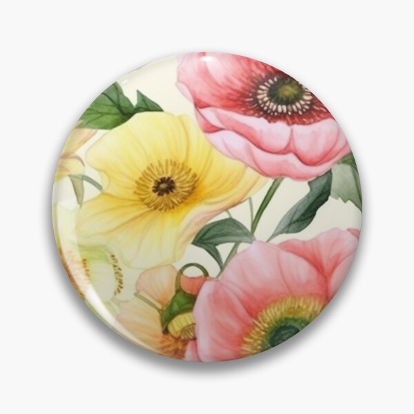 Item preview, Beautiful Hand Painted Flowers Tile Pattern designed and sold by chrstnslts.