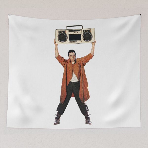 Item preview, SAY ANYTHING John Cusack holds up a boombox boom box Lloyd Dobler and Diane Court Ione Skye Peter Gabriel In Your Eyes iconic moment 1989 movie movies film 80s  stereo  designed and sold by starkle.