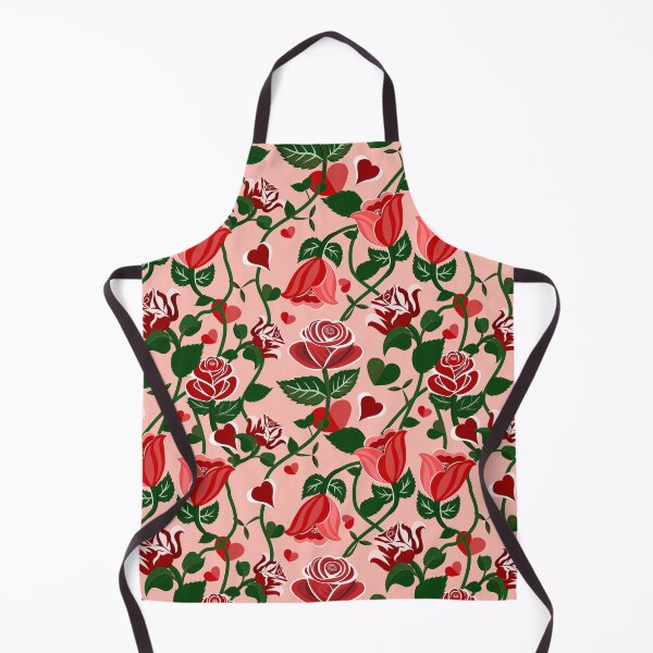Item preview, Cute Hearty Rose Flowers with Green Leaves Pink Pattern designed and sold by Moyanana.
