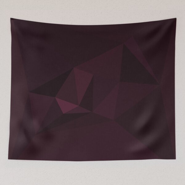 Item preview, Abstract art polygonal 3D geometric triangles in Violet, brown and pink designed and sold by mennawagih7.