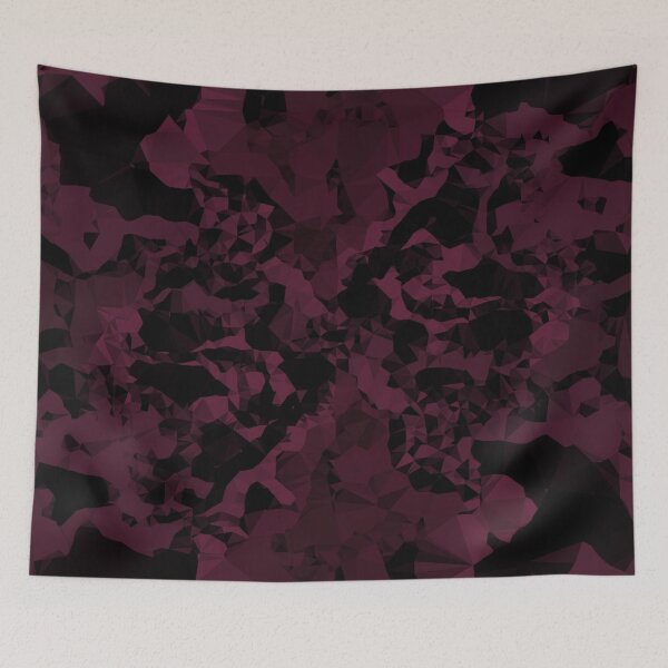 Item preview, Abstract art polygonal 3D geometric triangles in Violet, brown and pink designed and sold by mennawagih7.