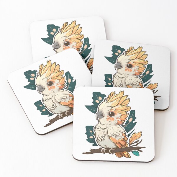 Item preview, funny white parrot designed and sold by TheFeduk1luv.