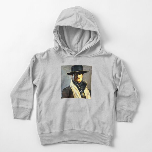 Zorro. Un héroe enmascarado. Surrealismo. Sudadera con capucha para bebé