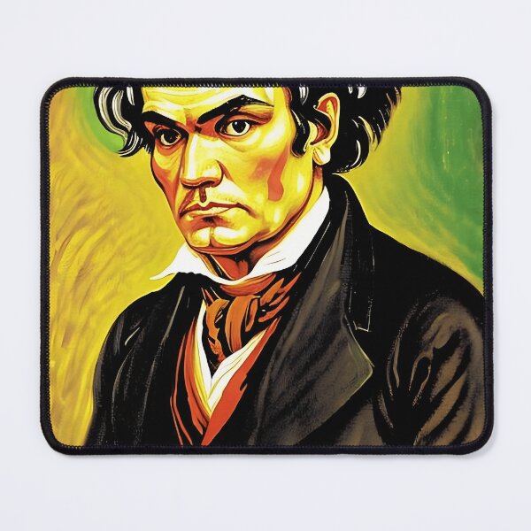 Item preview, Ludwig van Beethoven Expressionist Portrait - Digital Art Painting designed and sold by artezen.