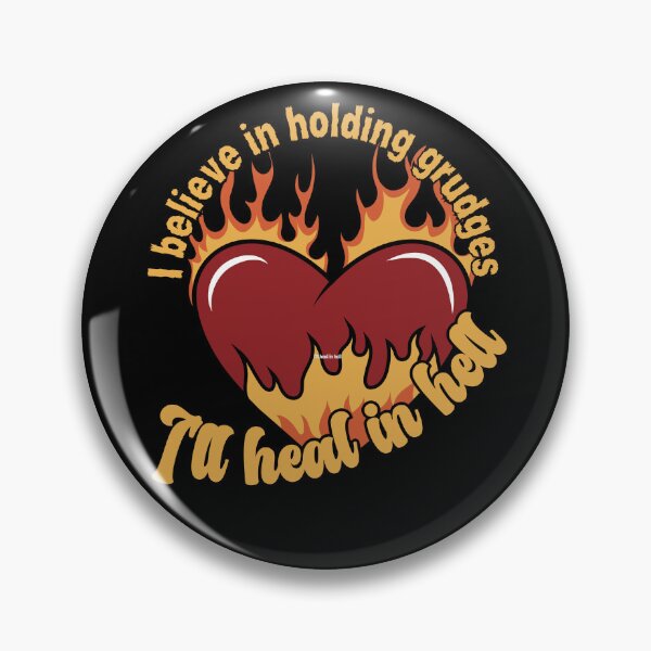Item preview, Passionate Burning Heart - "Heal in Hell" Grudge Quote designed and sold by ElLocoMus.