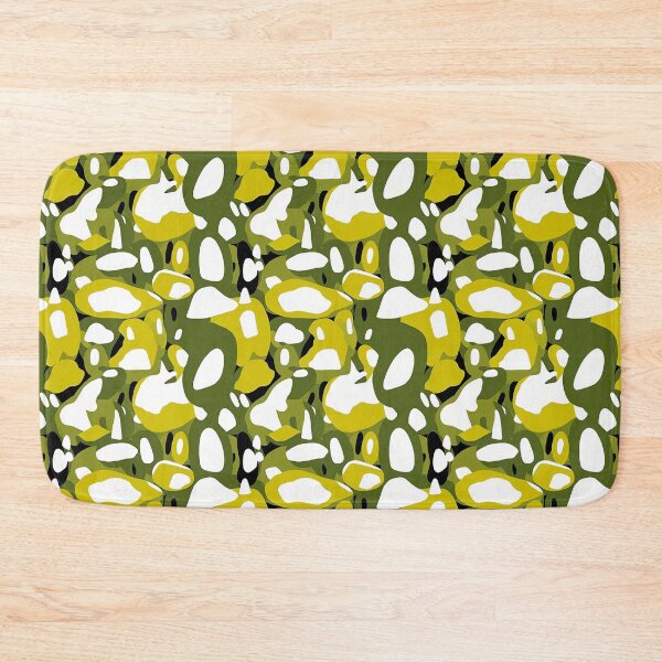 Item preview, Olive and White Shapes Pattern designed and sold by Expressive Vision.