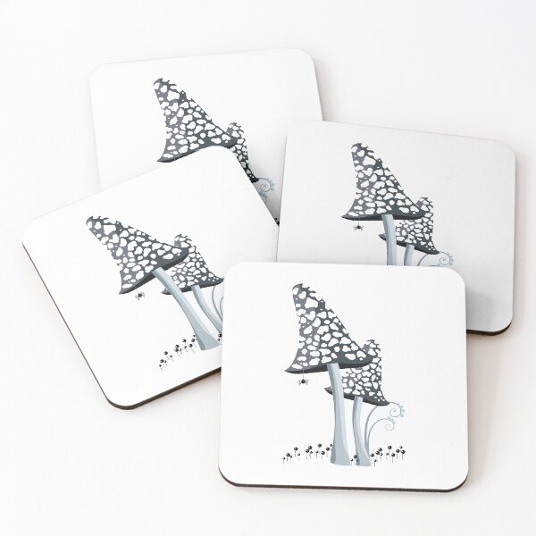 Item preview, Black fly agarics designed and sold by Alex  Blud.