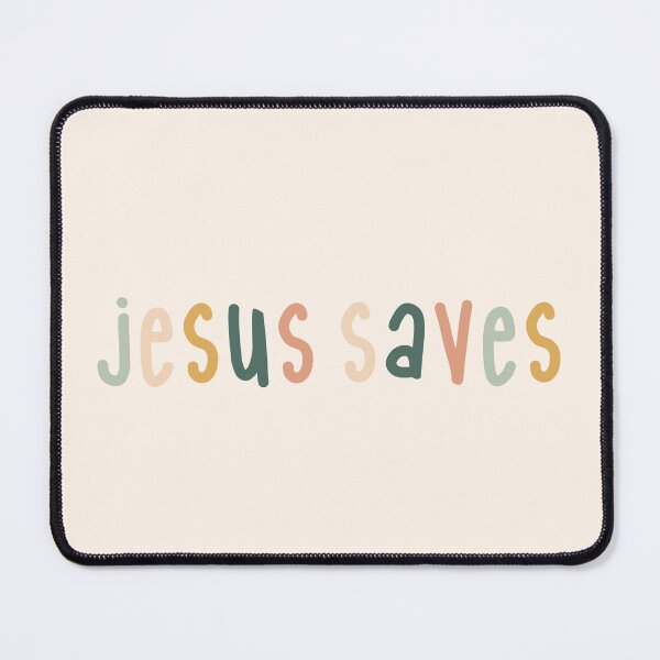 Item preview, Christian “Jesus saves” design designed and sold by oceansunflowers.