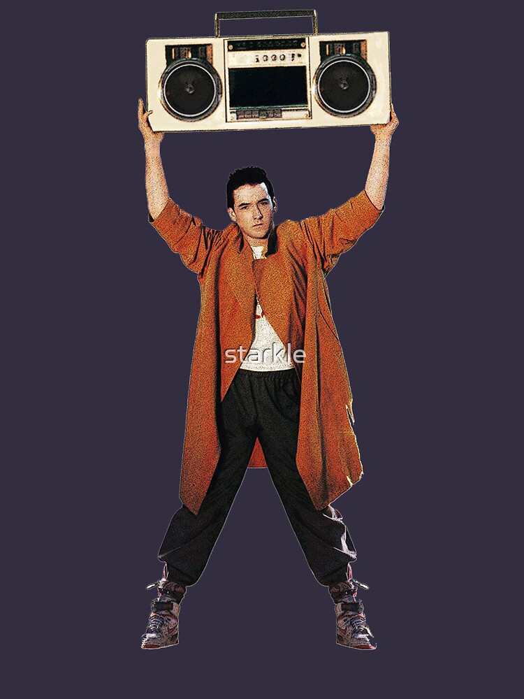 "SAY ANYTHING John Cusack holds up a boombox boom box Lloyd Dobler and