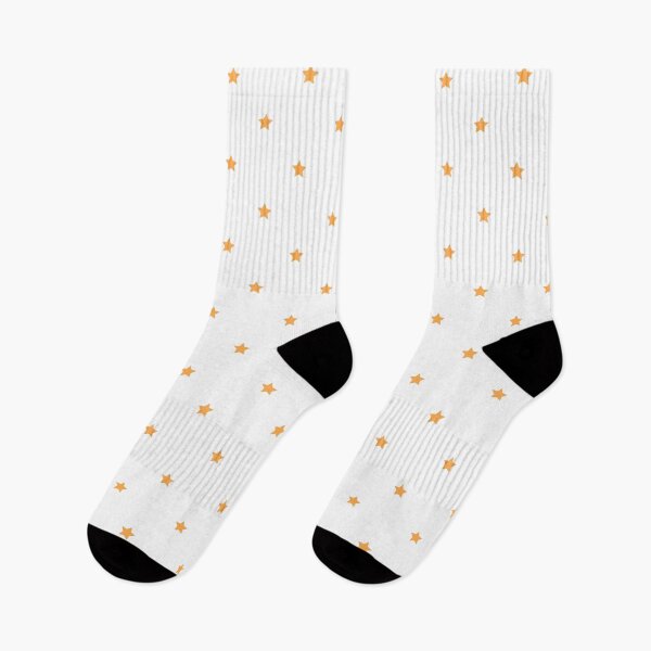 Item preview, Orange star print on white designed and sold by LittleBettyMakes.
