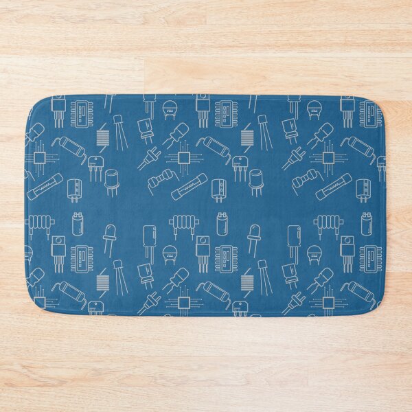 Item preview, Electronic components symbols collage designed and sold by EngineersArt.