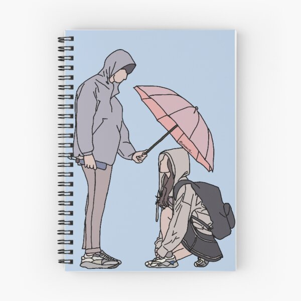 Item preview, 18 Again Kdrama umbrella scene Illustration designed and sold by lalisaaa01.