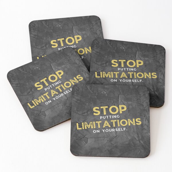 Item preview, Stop putting limitations on yourself - Limitless Quote Motivation designed and sold by hiunlimit.